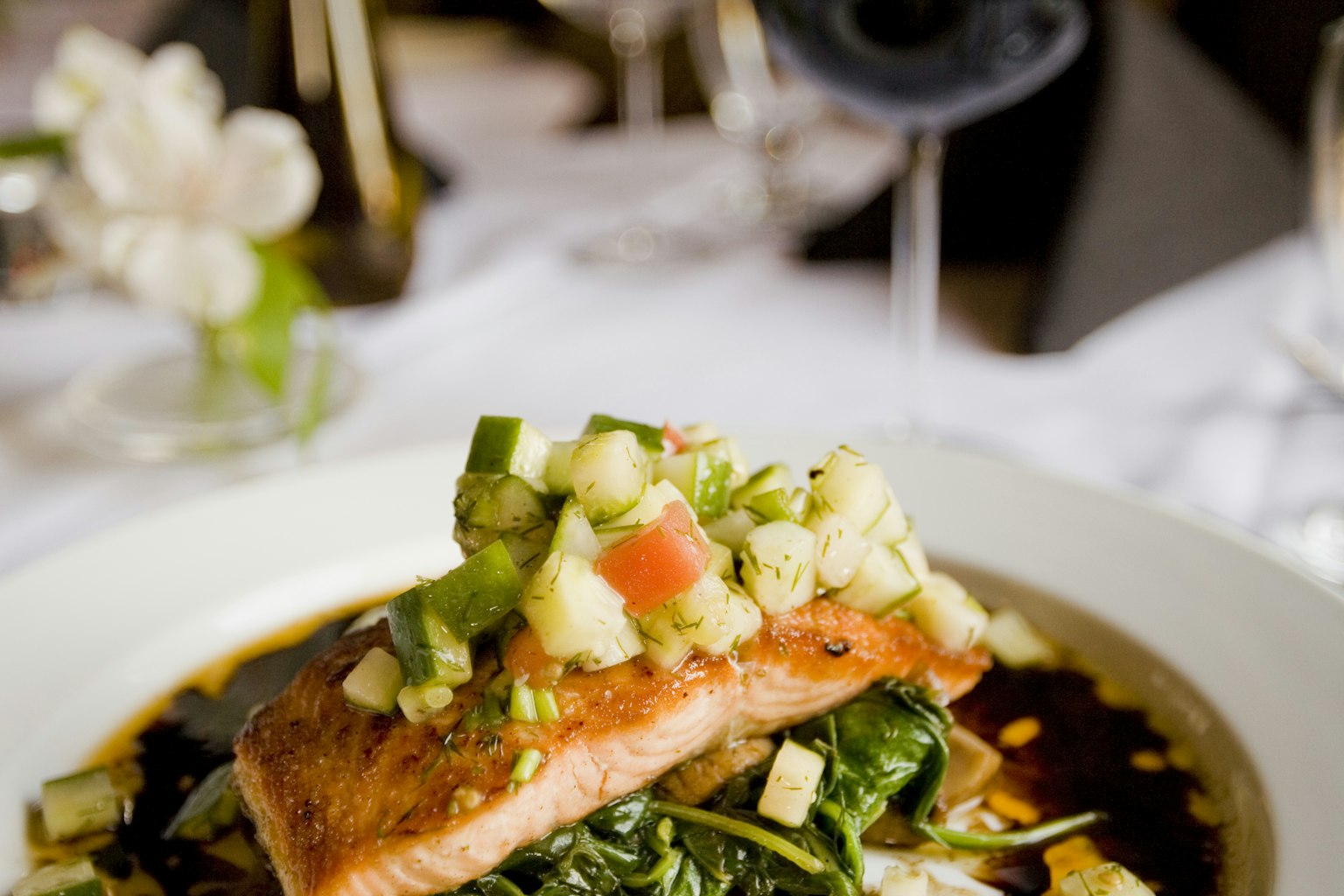 Herb Garlic Baked Salmon with Vegetables – Omega-3 Rich Healthy Dinner